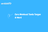 Cara Membuat Tanda Tangan di Word