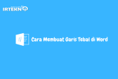 Cara Membuat Garis Tebal di Word