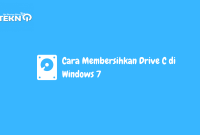 Cara Membersihkan Drive C di Windows 7