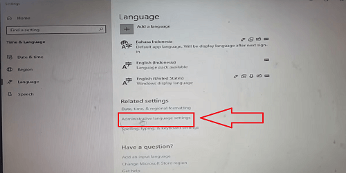 cara mengubah bahasa di laptop acer