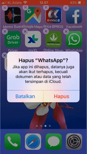 Cara keluar dari Whatsapp di iphone
