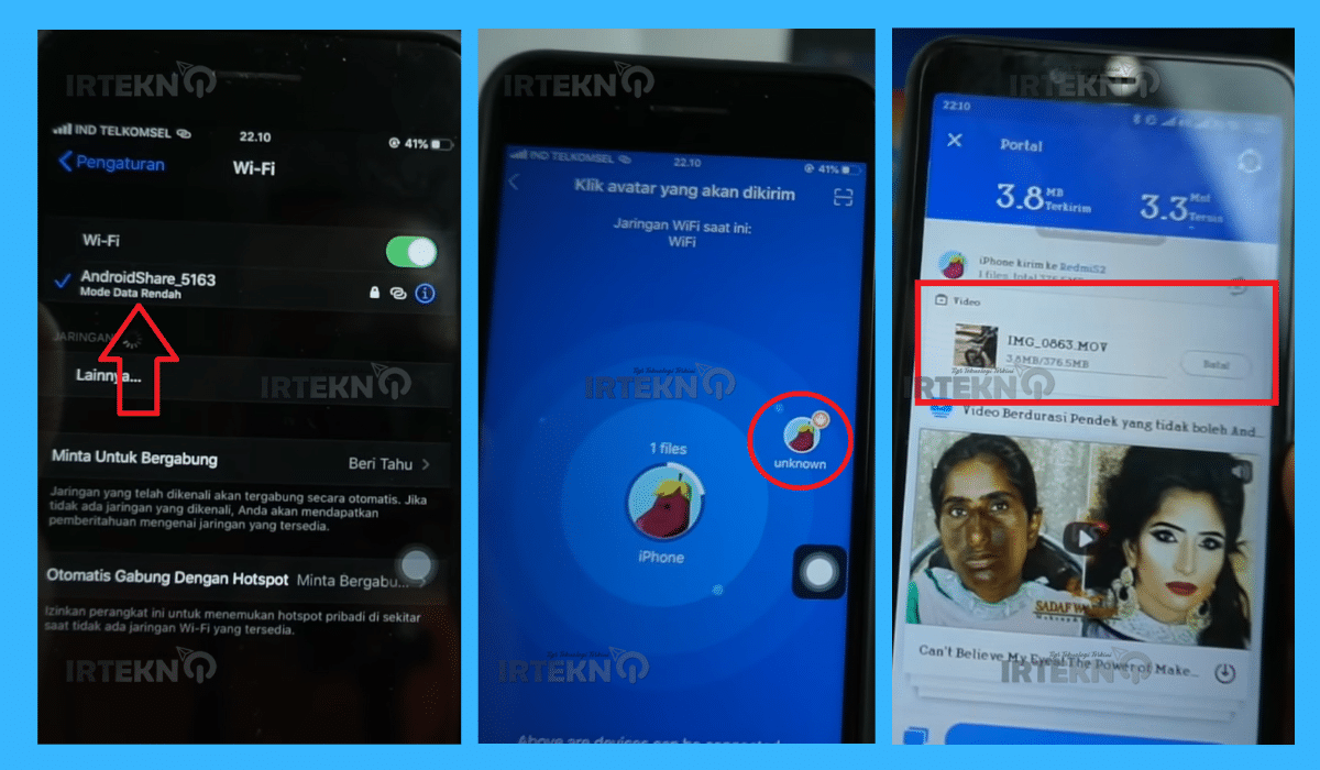 cara kirim foto dari iphone ke android agar tidak pecah